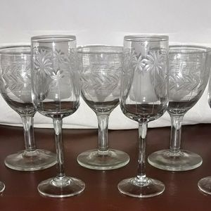 Crystal wine glasses